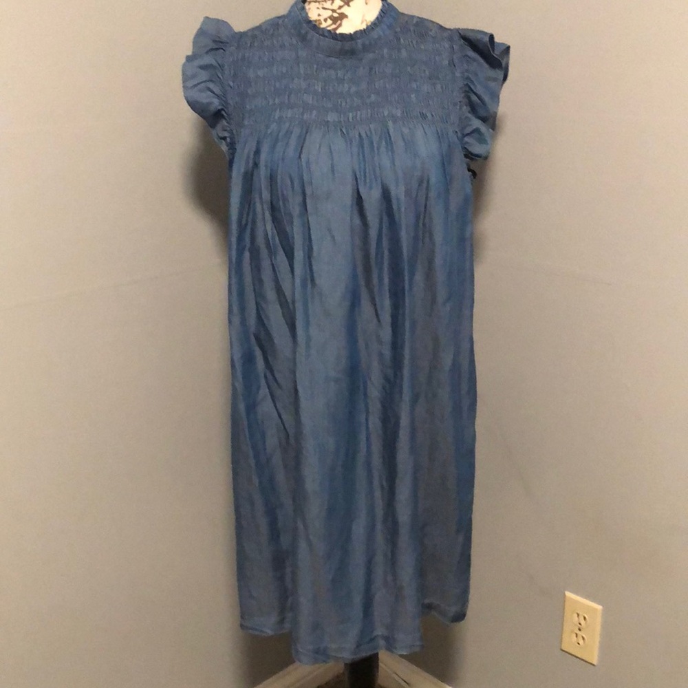 Crown & Ivy Ruffle Sleeve Dress